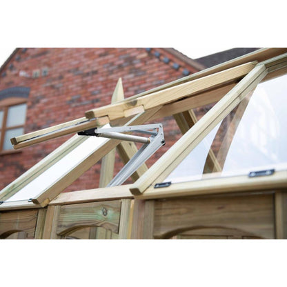 Forest Victorian Walk Around Greenhouse with Auto Vent - JJ Building Materials