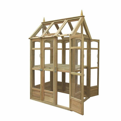 Forest Victorian Walk Around Greenhouse with Auto Vent - JJ Building Materials