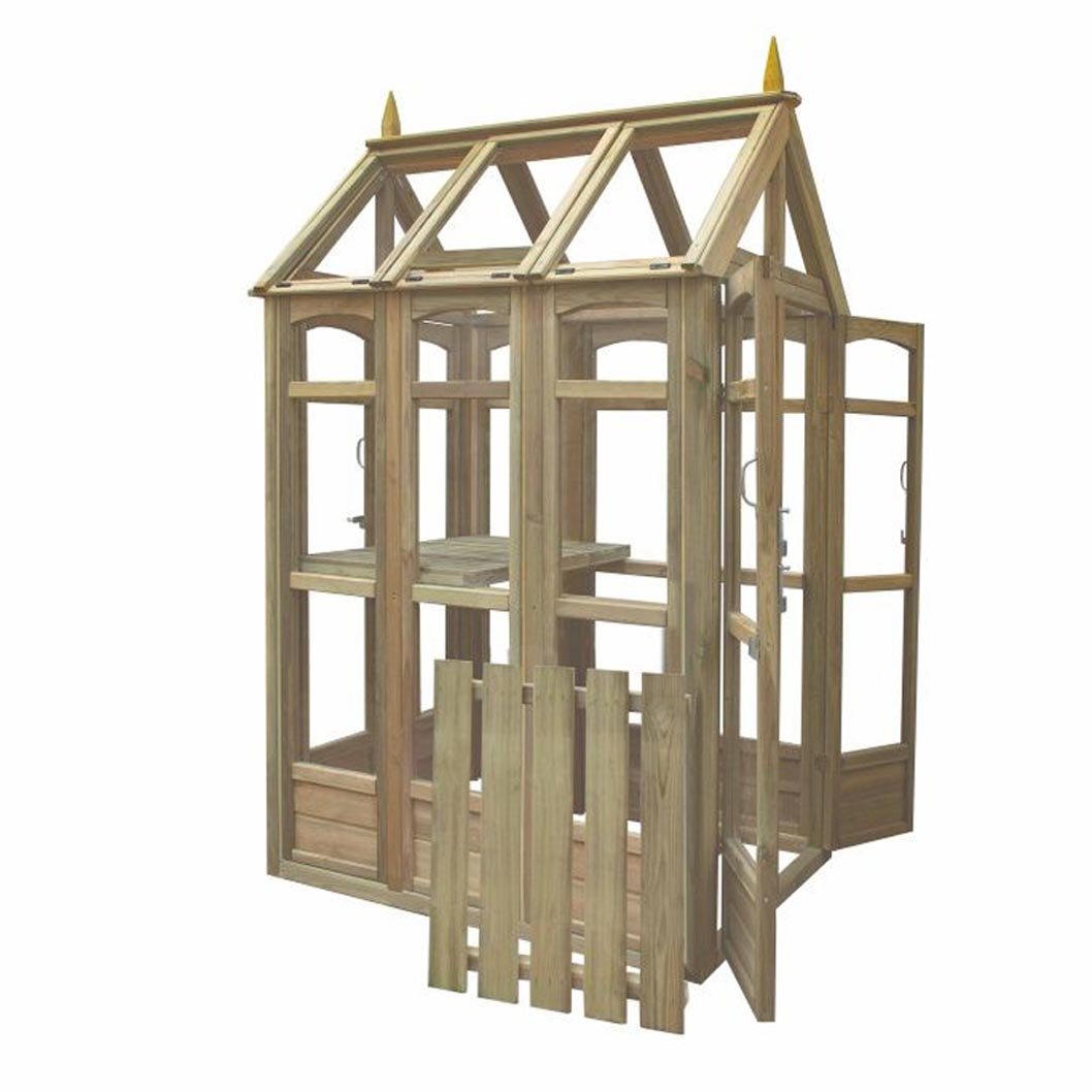 Forest Victorian Walk Around Greenhouse with Auto Vent - JJ Building Materials