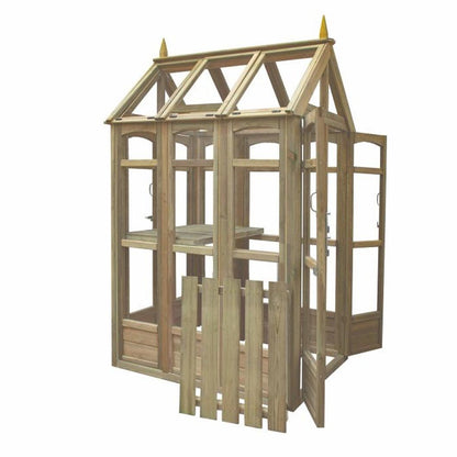 Forest Victorian Walk Around Greenhouse with Auto Vent - JJ Building Materials