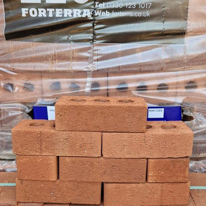 Forterra Nottingham Red Rustic Brick Facing Brick Pack of 495 - JJ Building Materials