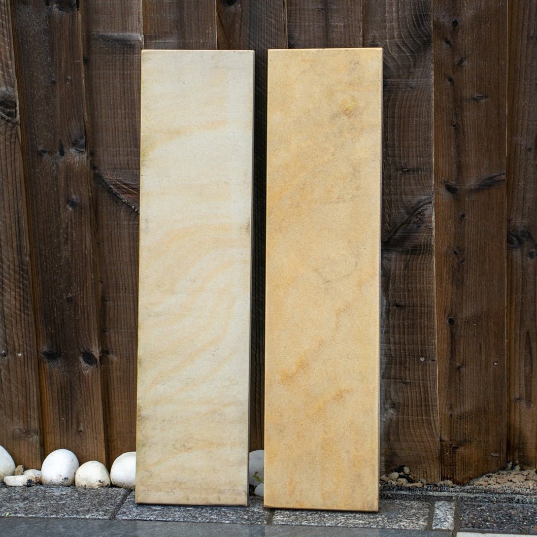 Fossil Sawn 20mm Sandstone Paving - 600×150mm - JJ Building Materials