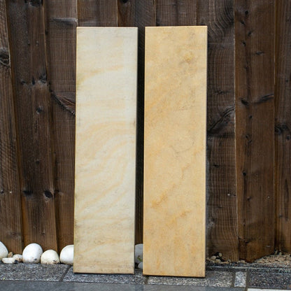 Fossil Sawn 20mm Sandstone Paving - 600×150mm - JJ Building Materials