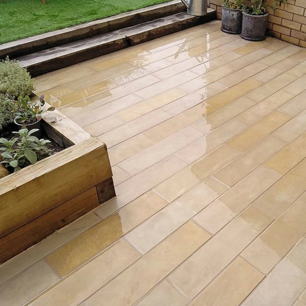 Fossil Sawn 20mm Sandstone Paving - 600×150mm - JJ Building Materials