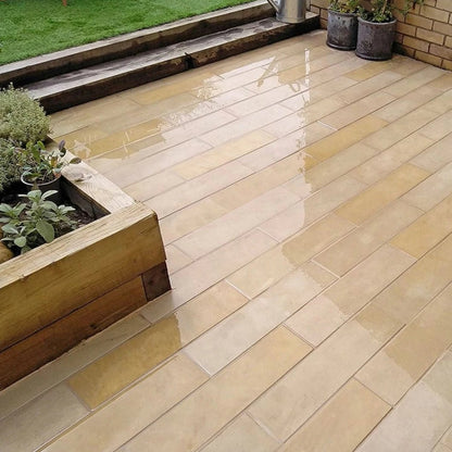 Fossil Sawn 20mm Sandstone Paving - 600×150mm - JJ Building Materials
