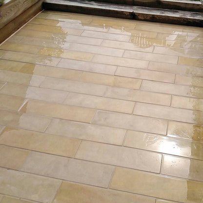 Fossil Sawn 20mm Sandstone Paving - 600×150mm - JJ Building Materials