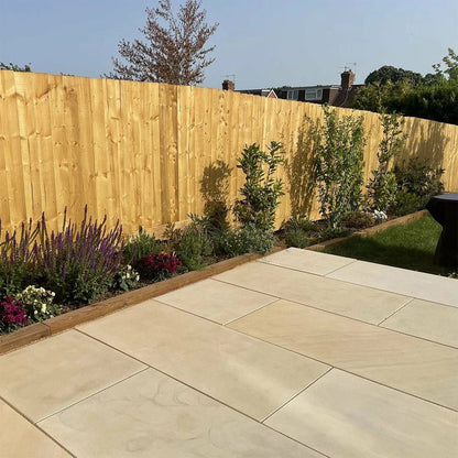 Fossil Sawn 20mm Sandstone Paving Slabs - JJ Building Materials