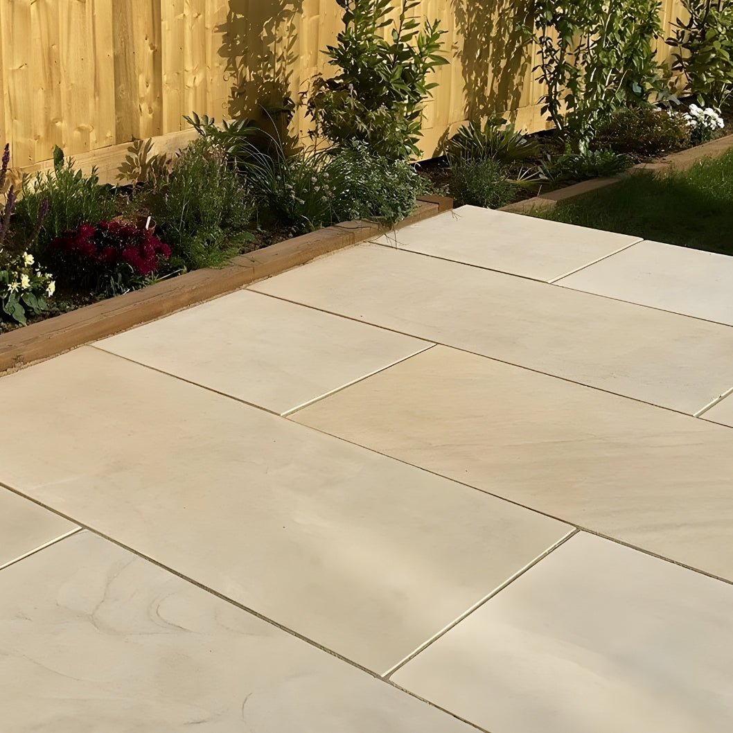 Fossil Sawn 20mm Sandstone Paving Slabs - JJ Building Materials