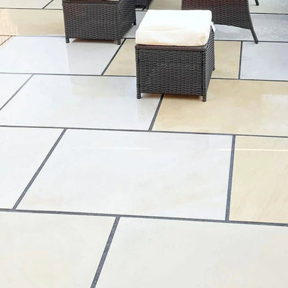 Fossil Sawn 20mm Sandstone Paving Slabs - JJ Building Materials