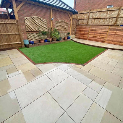 Fossil Sawn 20mm Sandstone Paving Slabs - Patio Kit - JJ Building Materials
