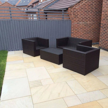 Fossil Sawn 20mm Sandstone Paving Slabs - Patio Kit - JJ Building Materials