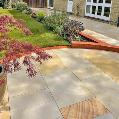 Fossil Sawn 20mm Sandstone Paving Slabs - Patio Kit - JJ Building Materials