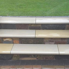 Fossil Sawn 40mm Sandstone - Sawn & Honed - Bullnose Steps - 900x400mm - JJ Building Materials
