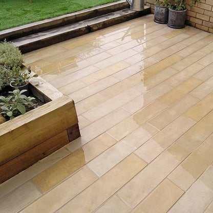 Fossil Sawn 20mm Sandstone Paving - 600×150mm