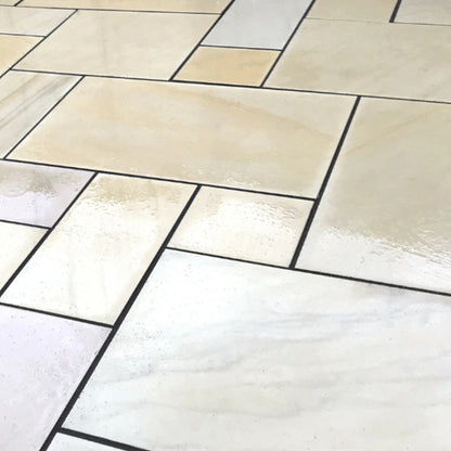 Fossil Sawn 20mm Sandstone Paving Slabs - Patio Kit