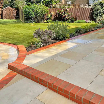 Fossil Sawn 20mm Sandstone Paving Slabs - Patio Kit