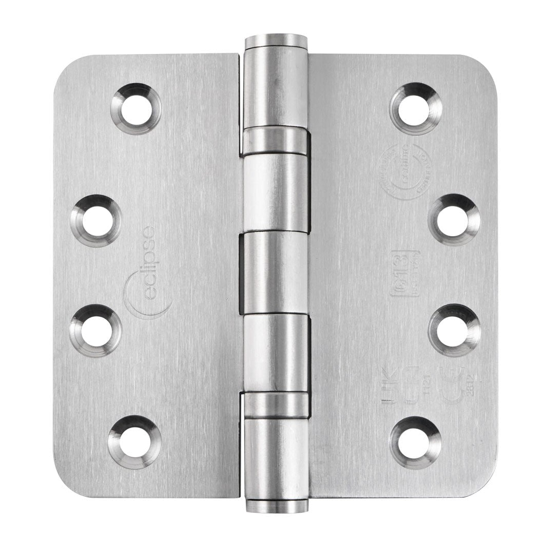 Frisco Eclipse 102x102mm Grade 13 Stainless Steel Radius Ball Bearing Hinge - JJ Building Materials