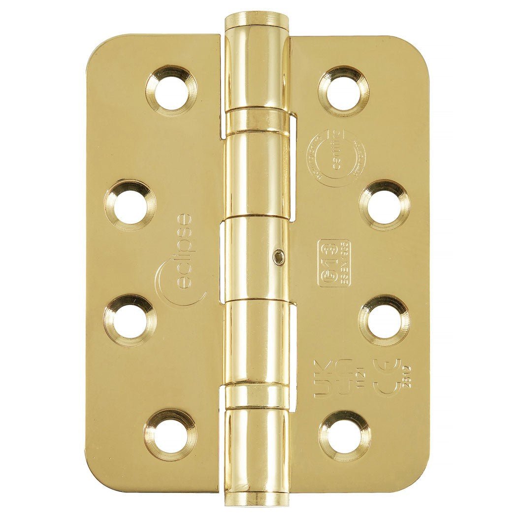Frisco Eclipse 102x76mm Ball Bearing Radius Corner Hinge Grade 13 - JJ Building Materials