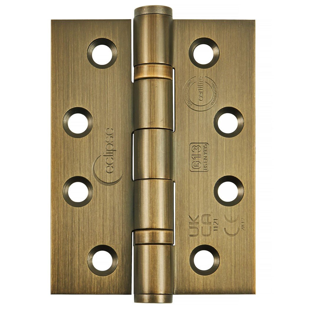 Frisco Eclipse 102x76x3mm Ball Bearing Hinge Grade 13 (Pre-Pack) - JJ Building Materials