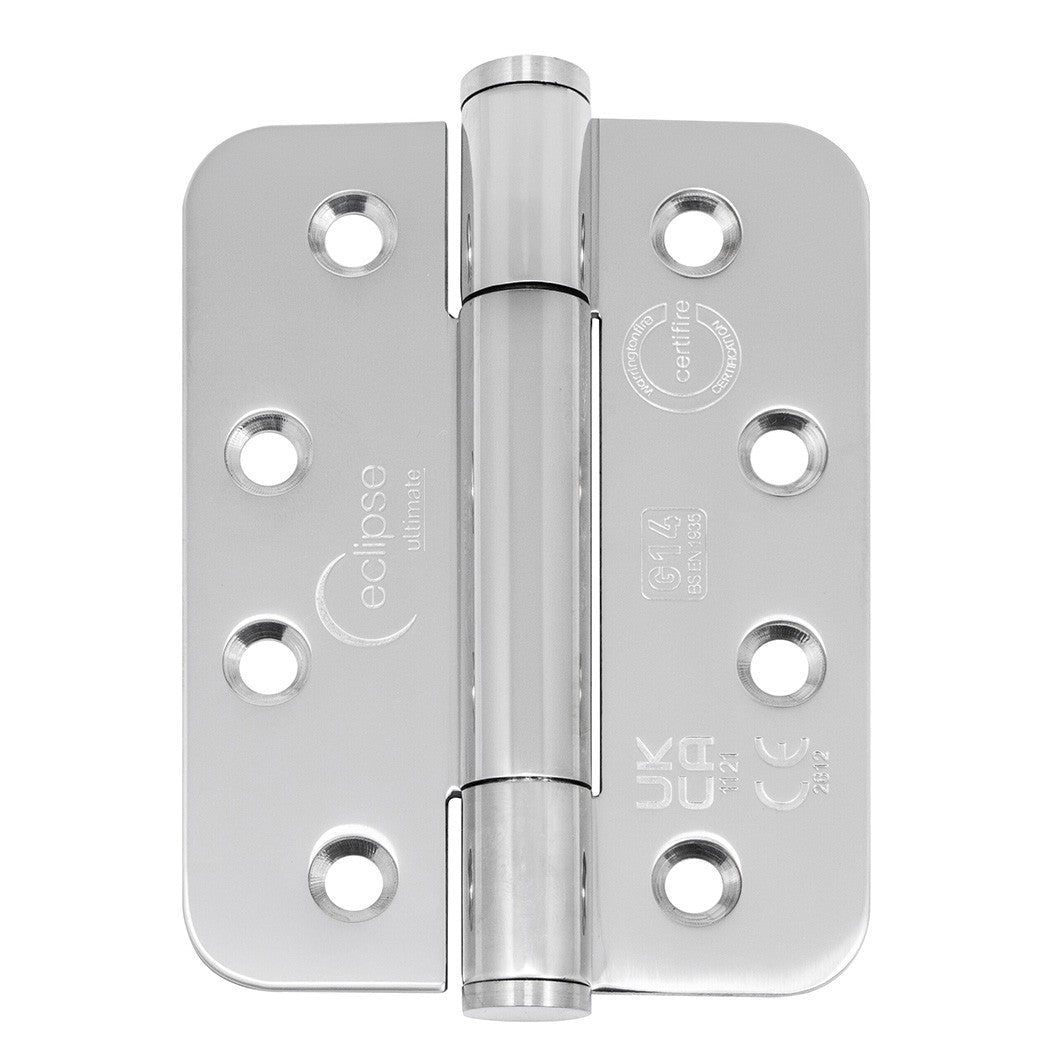 Frisco Eclipse 102x76x3mm Concealed Bearing Hinge Radius Grade 14 SS201 - JJ Building Materials