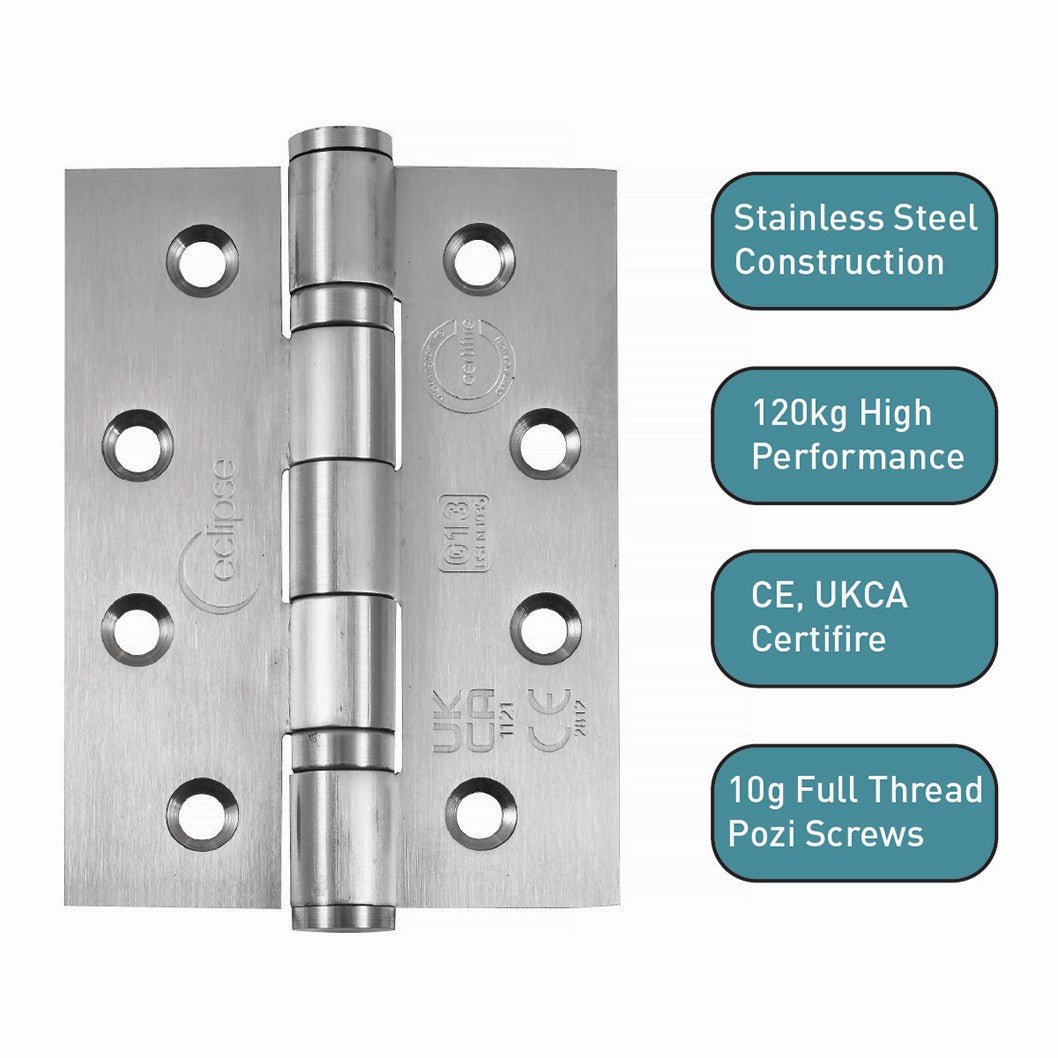 Frisco Eclipse 102x76x3mm Grade 13 Ball Bearing Hinge - JJ Building Materials