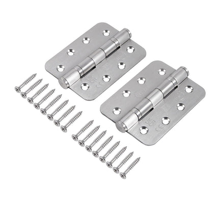 Frisco Eclipse 102x76x3mm Satin Stainless Steel Ball Bearing Hinge Radius Grade 14 - JJ Building Materials