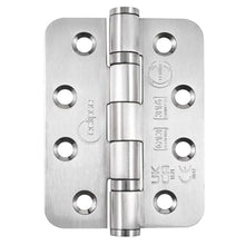 Frisco Eclipse 102x76x3mm Satin Stainless Steel Ball Bearing Radius Hinge G316 Grade 13 - JJ Building Materials