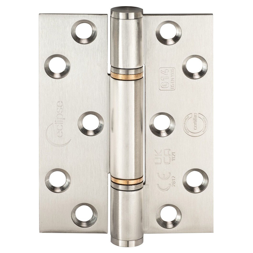 Frisco Eclipse 102x76x3mm Satin Stainless Steel Insignia Thrust Bearing Hinge G316 Grade 14 - JJ Building Materials
