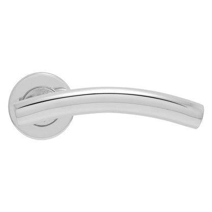 Frisco Eclipse 19mm Arched Lever On Rose Set - JJ Building Materials