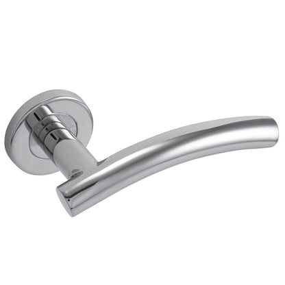 Frisco Eclipse 19mm Arched Lever On Rose Set - JJ Building Materials