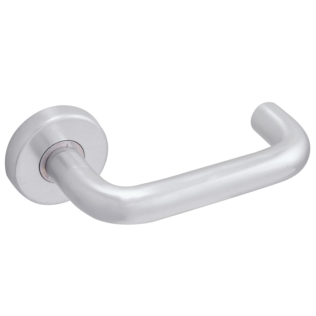 Frisco Eclipse 19mm Satin Anodised Aluminium Safety Lever On Rose Set - JJ Building Materials