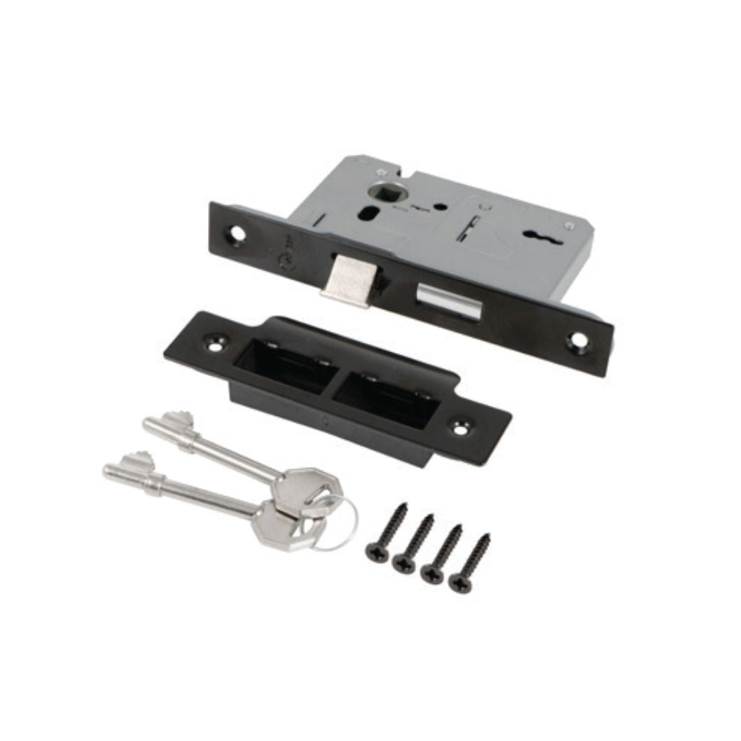 Frisco Eclipse 3 Lever Mortice Sashlock - Lock Body & Keys Only - JJ Building Materials