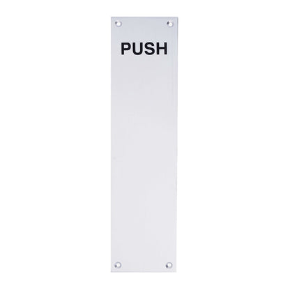 Frisco Eclipse 305x75mm Satin Anodised Aluminium Finger Plate (Pre-Pack) - JJ Building Materials