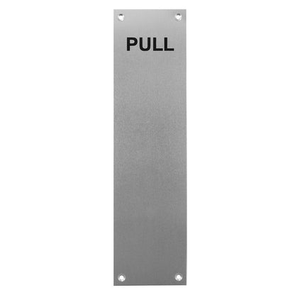 Frisco Eclipse 305x75mm Satin Anodised Aluminium Finger Plate (Pre-Pack) - JJ Building Materials