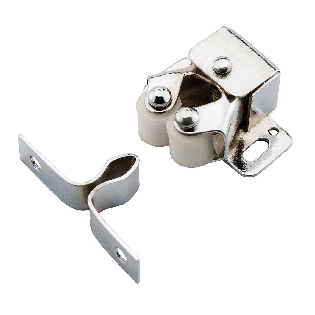 Frisco Eclipse 32mm Bright Zinc Plated Double Spring Roller Catch (Pre-Pack) - JJ Building Materials