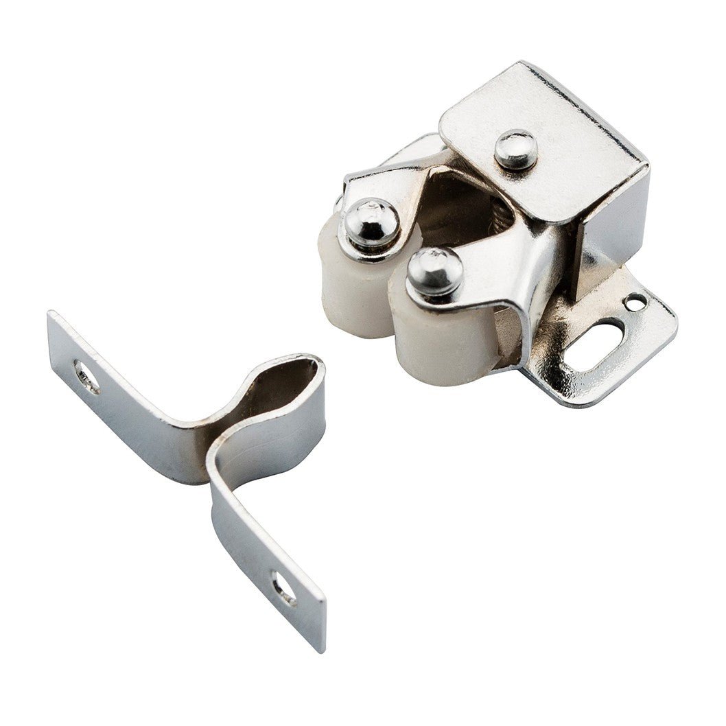 Frisco Eclipse 32mm Bright Zinc Plated Double Spring Roller Catch (Pre-Pack) - JJ Building Materials