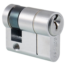 Frisco Eclipse 40mm Satin Chrome Standard Euro Cylinder (Single) - JJ Building Materials