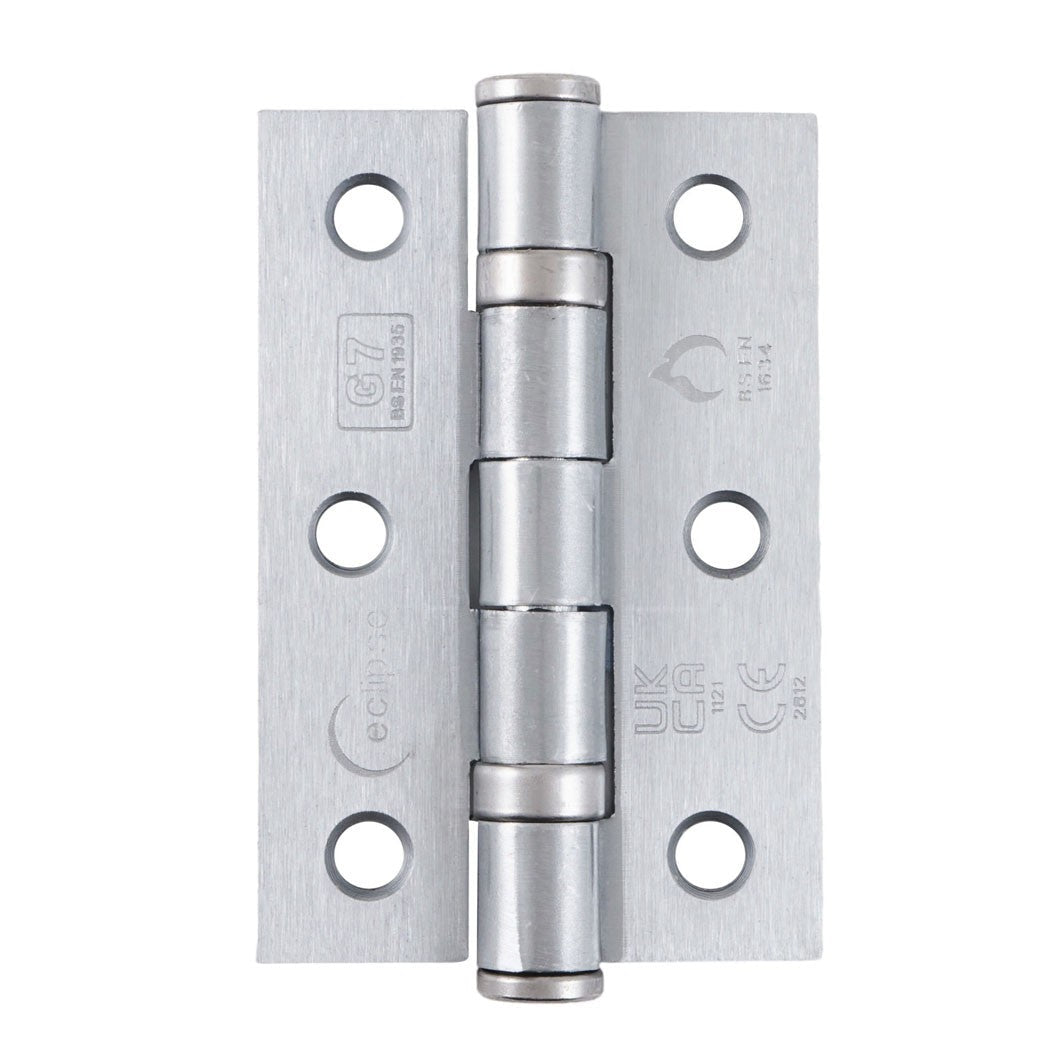 Frisco Eclipse 76x51x2mm Mid Steel Ball Bearing Hinge Grade 7 - JJ Building Materials