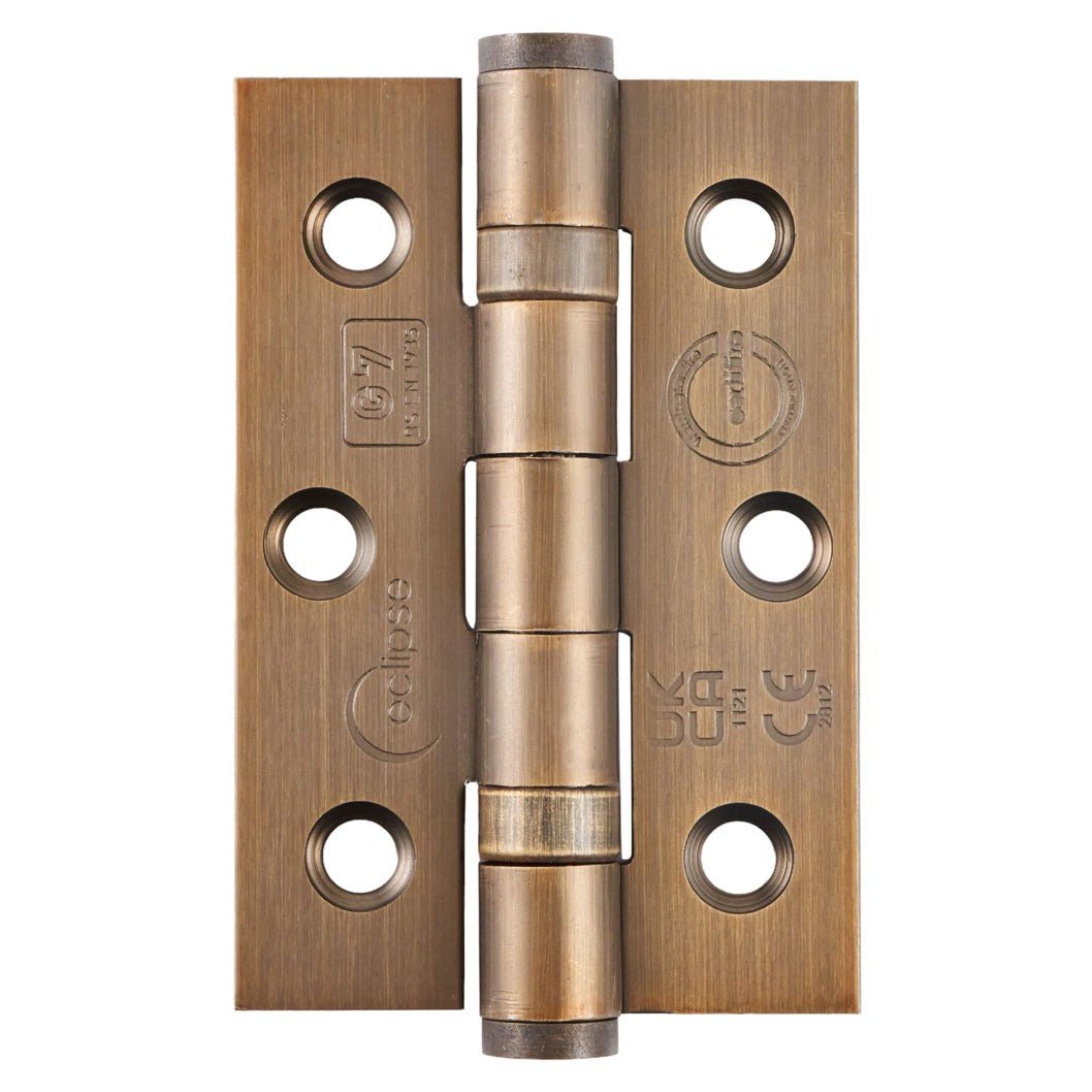 Frisco Eclipse 76x51x2mm Mid Steel Ball Bearing Hinge Grade 7 (Pre-Pack) - JJ Building Materials