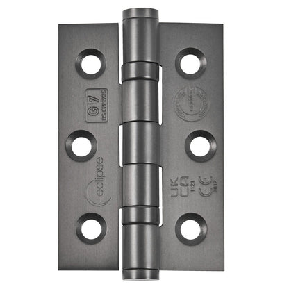 Frisco Eclipse 76x51x2mm Mid Steel Ball Bearing Hinge Grade 7 (Pre-Pack) - JJ Building Materials