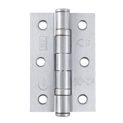 Frisco Eclipse 76x51x2mm Mid Steel Ball Bearing Hinge Grade 7 (Pre-Pack) - JJ Building Materials