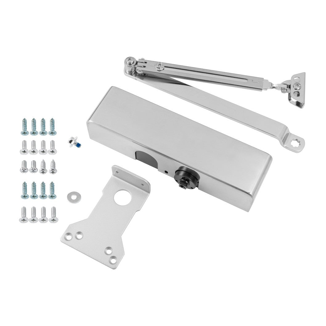 Frisco Eclipse 93 Series 2-4 Door Closer with Radius Cover - JJ Building Materials