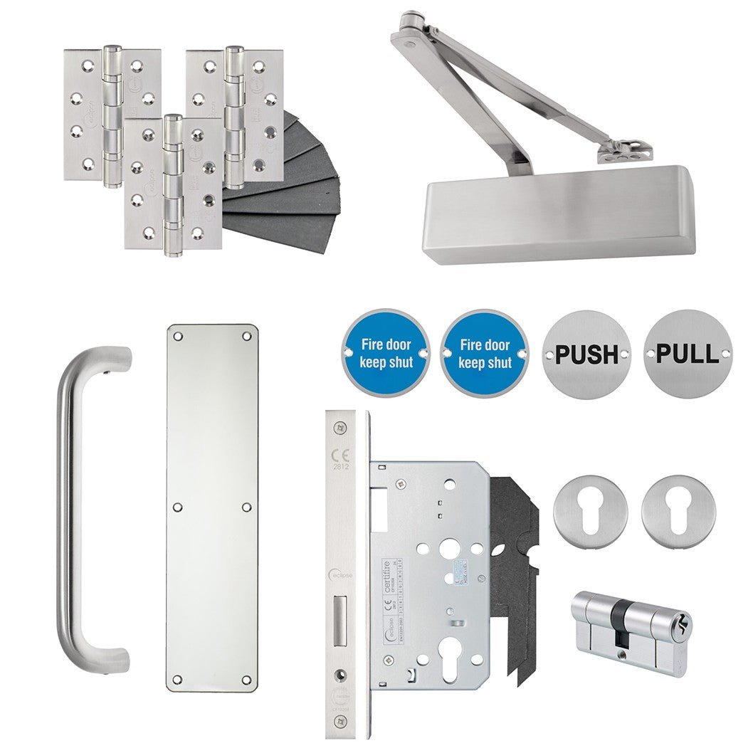 Frisco Eclipse Architectural Corridor Locking 80kg Door Kit - JJ Building Materials