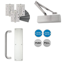 Frisco Eclipse Architectural Corridor Non-Locking 80kg Door Kit - JJ Building Materials