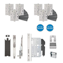 Frisco Eclipse Architectural Double Rise 120kg Door Kit - JJ Building Materials
