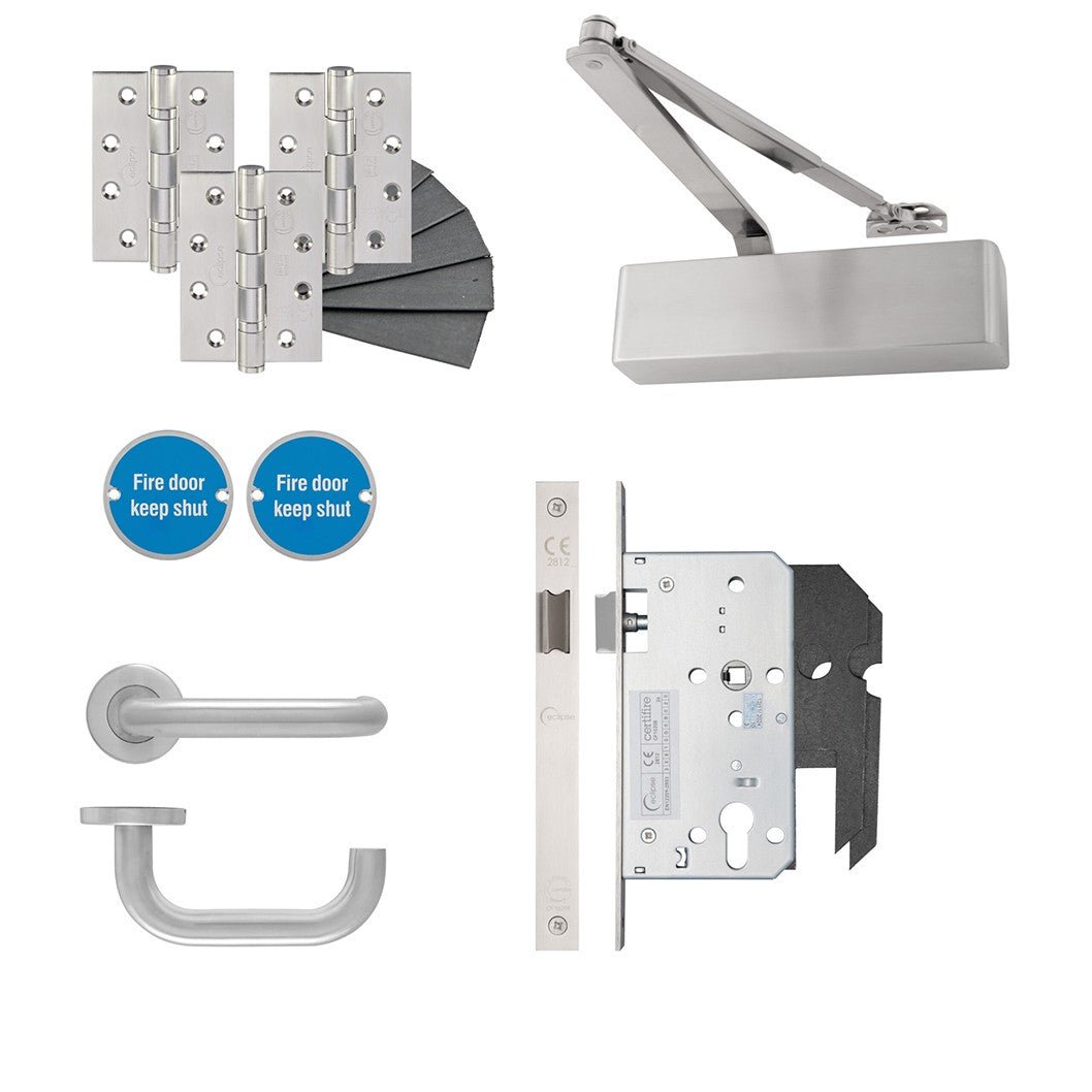 Frisco Eclipse Architectural Non-Locking 80kg Door Kit - JJ Building Materials