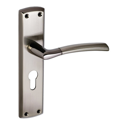 Frisco Eclipse Black Nickel/Satin Nickel Tifosi Lever Set - JJ Building Materials