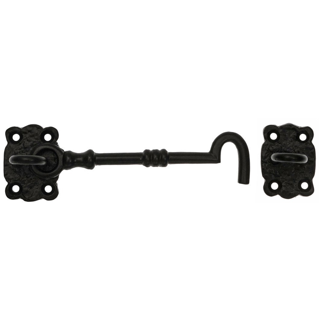 Frisco Eclipse Black Pattern Antique Cabin Hook - JJ Building Materials