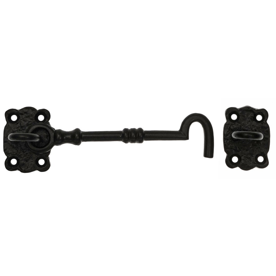 Frisco Eclipse Black Pattern Antique Cabin Hook (Pre-Pack) - JJ Building Materials