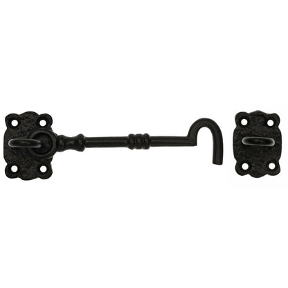 Frisco Eclipse Black Pattern Antique Cabin Hook (Pre-Pack) - JJ Building Materials